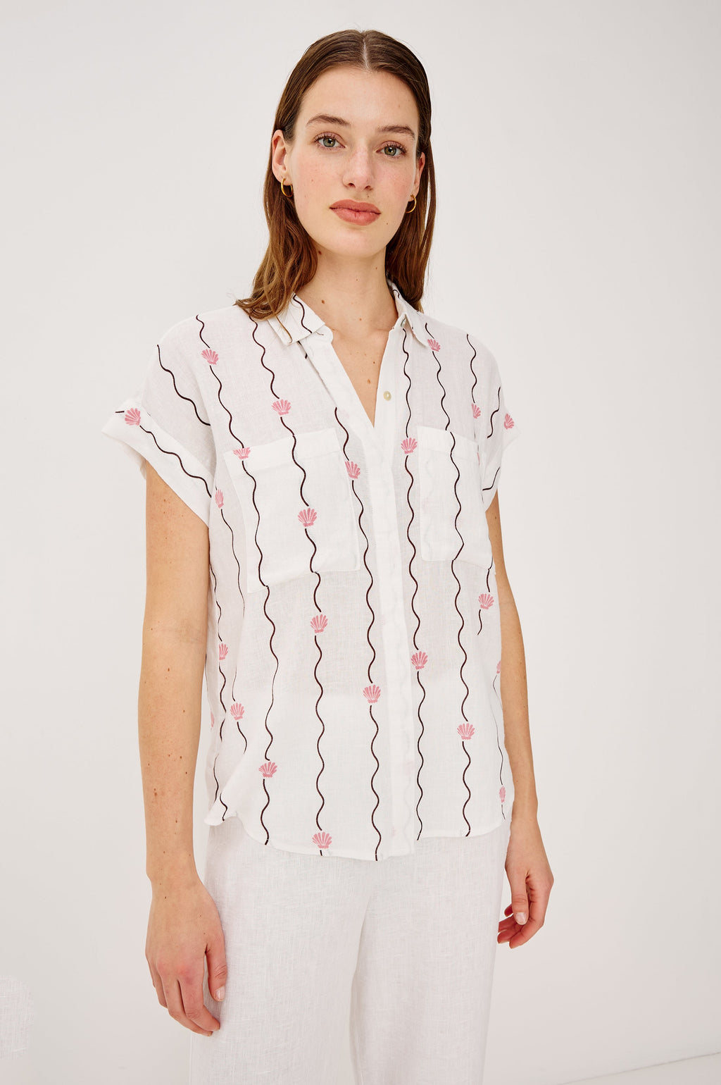 Cito Shirt - Striped Seashells