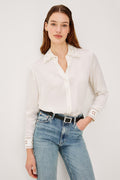 Clarise Shirt - Ivory Eyelet