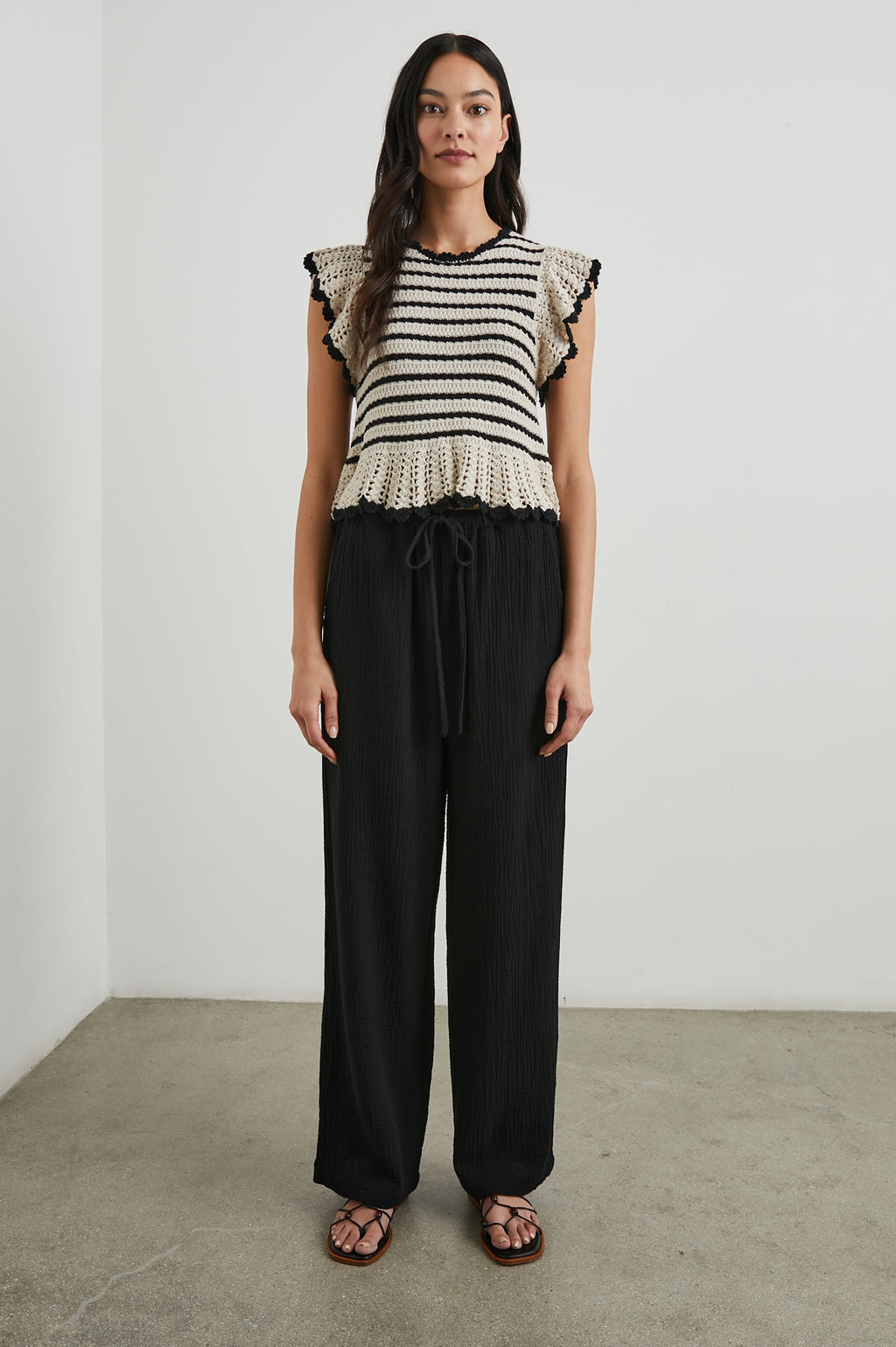 Coen Top - Oatmeal Black