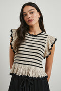 Coen Top - Oatmeal Black