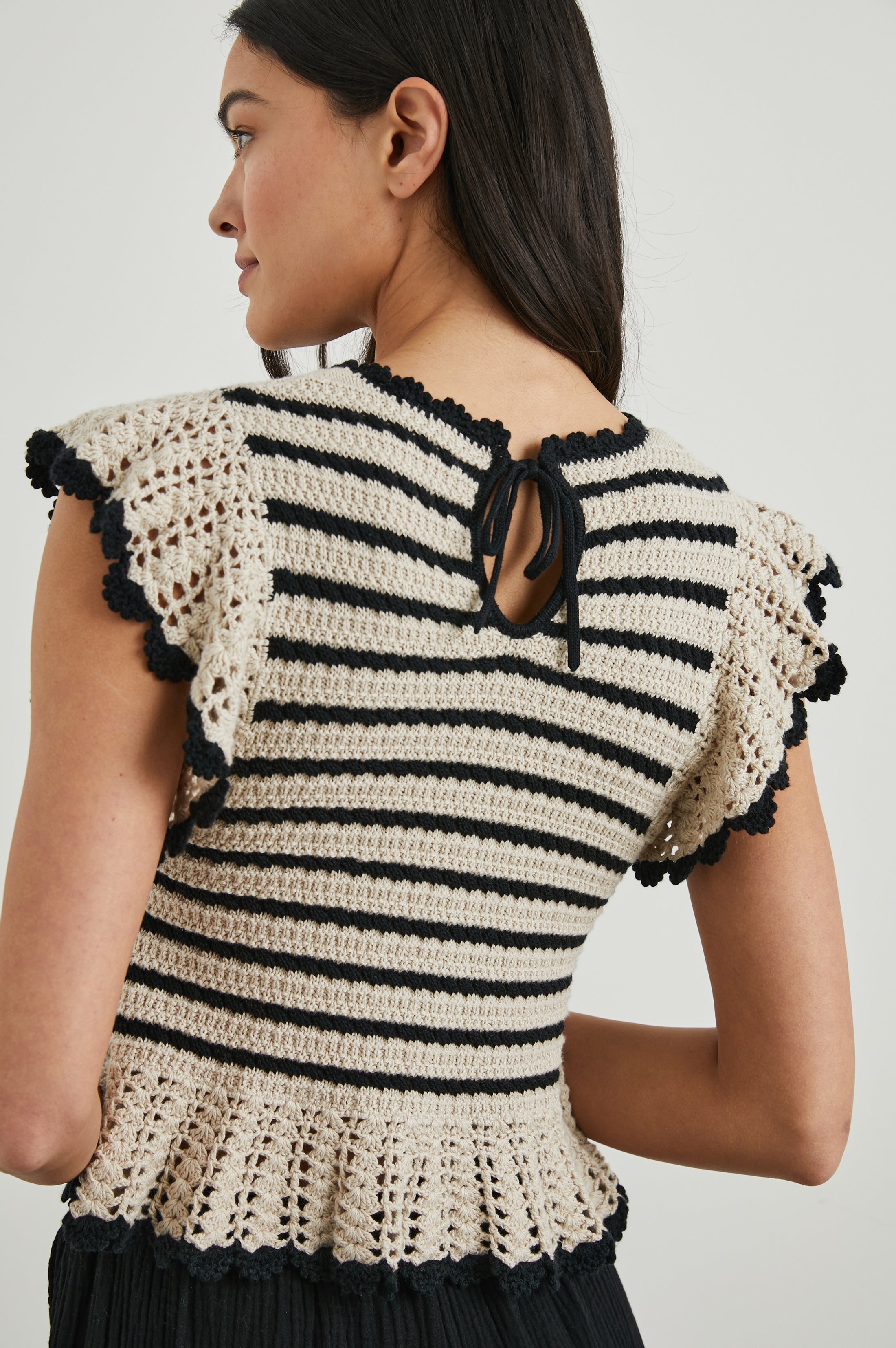 Coen Top - Oatmeal Black