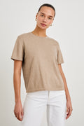 Cotton Cashmere T-Shirt - Heather Oat