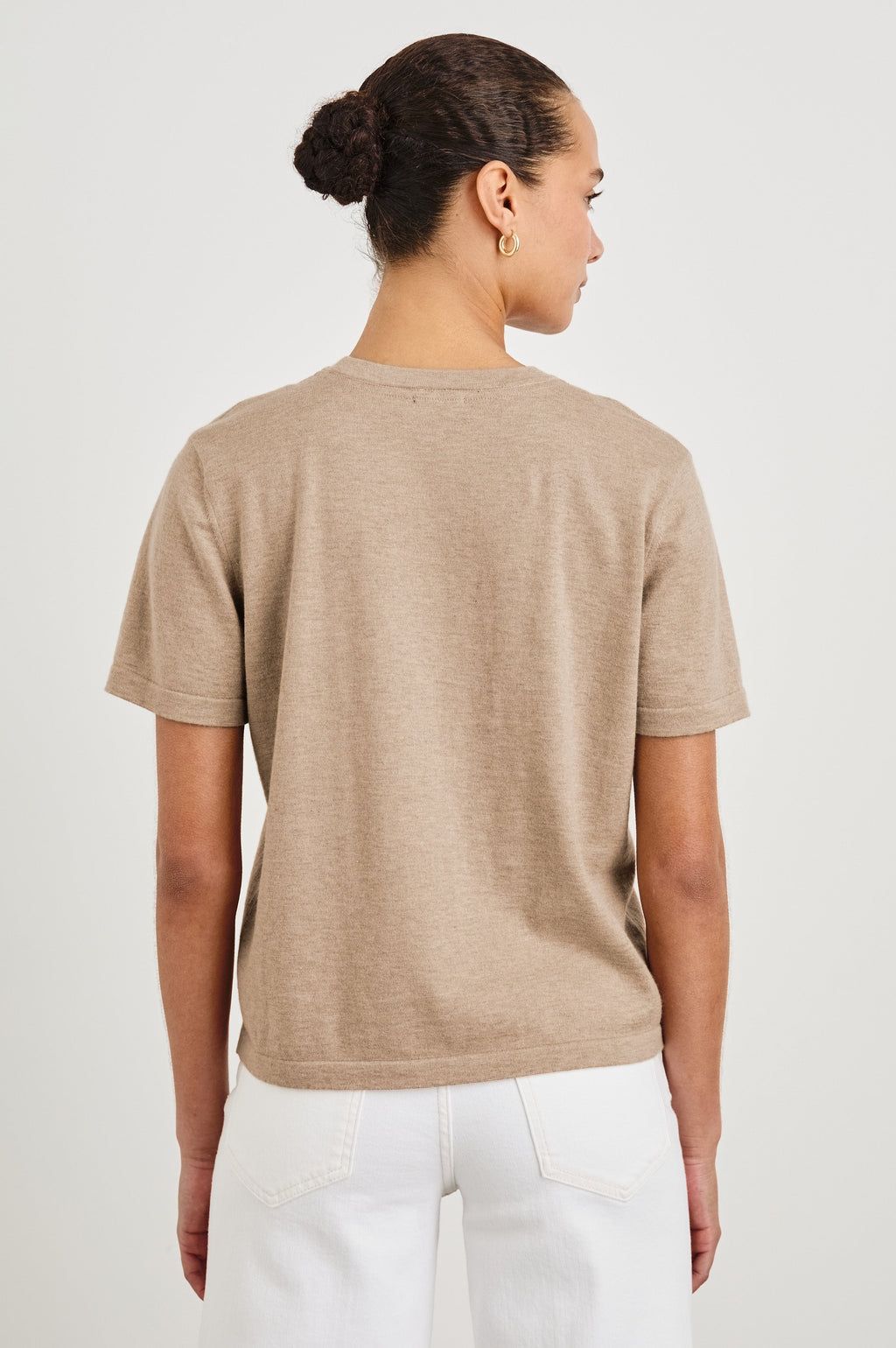 Cotton Cashmere T-Shirt - Heather Oat