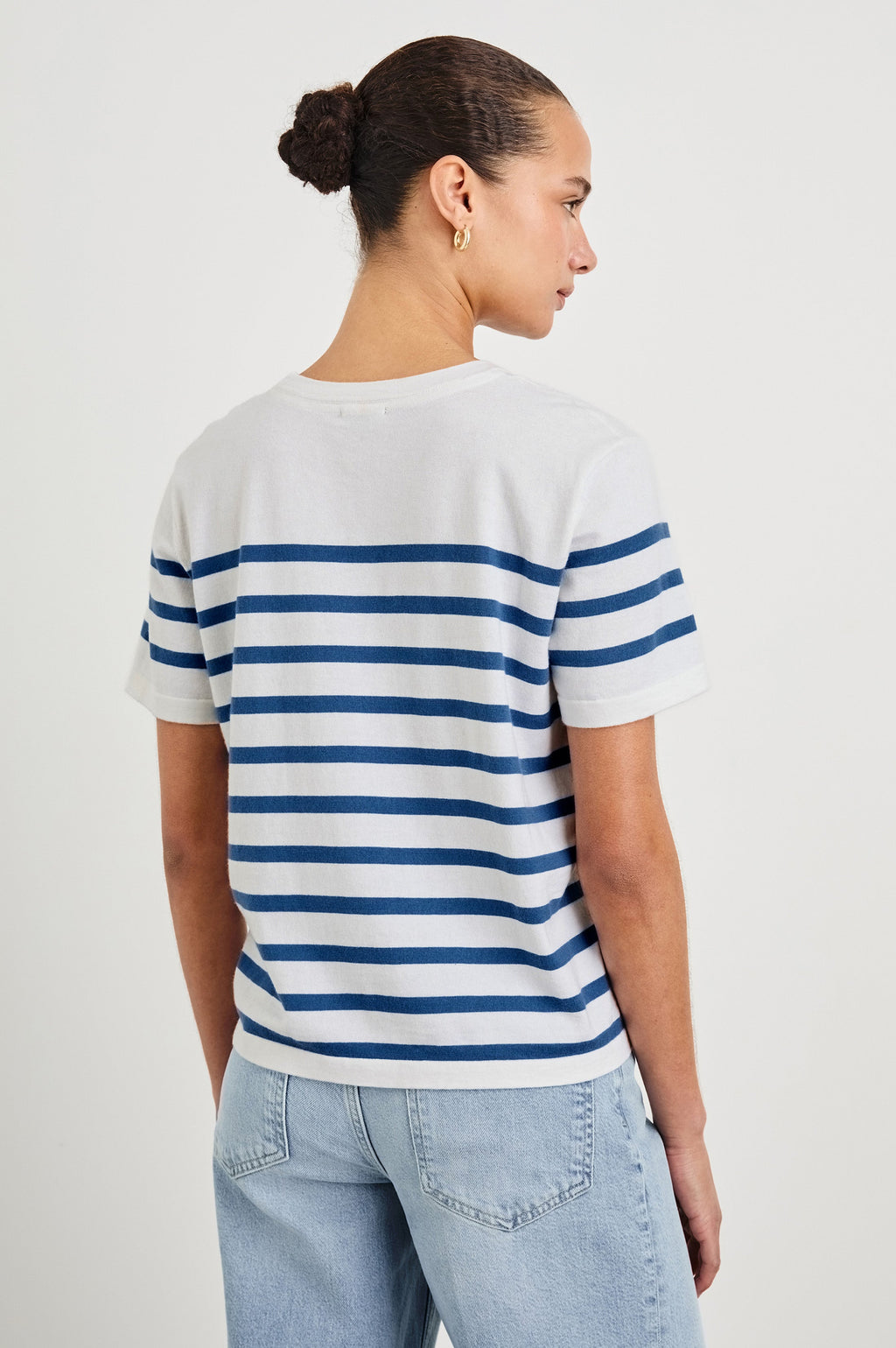 Cotton Cashmere T-Shirt - Sailor Stripe