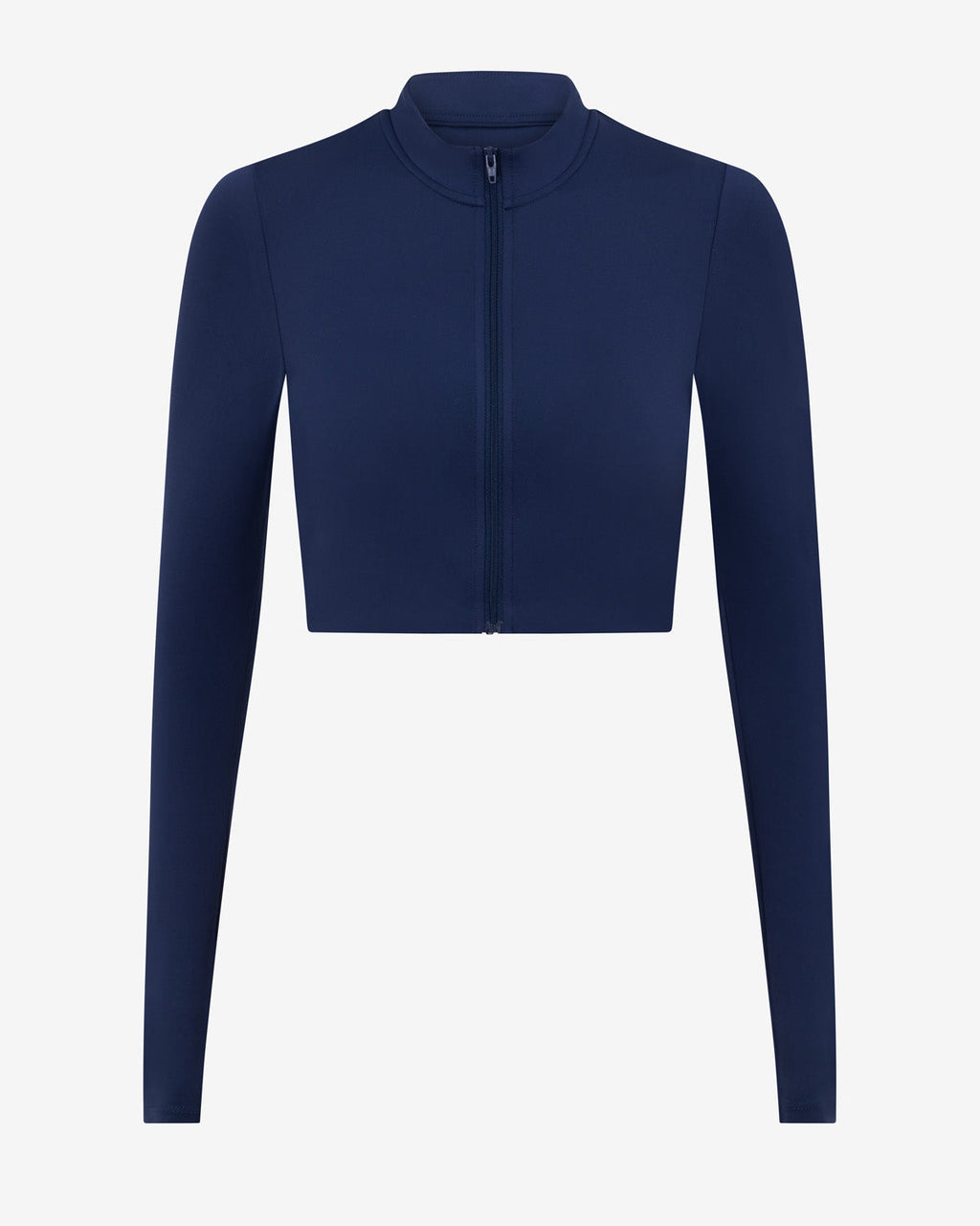 Serenity Cropped Zip Jacket | Navy
