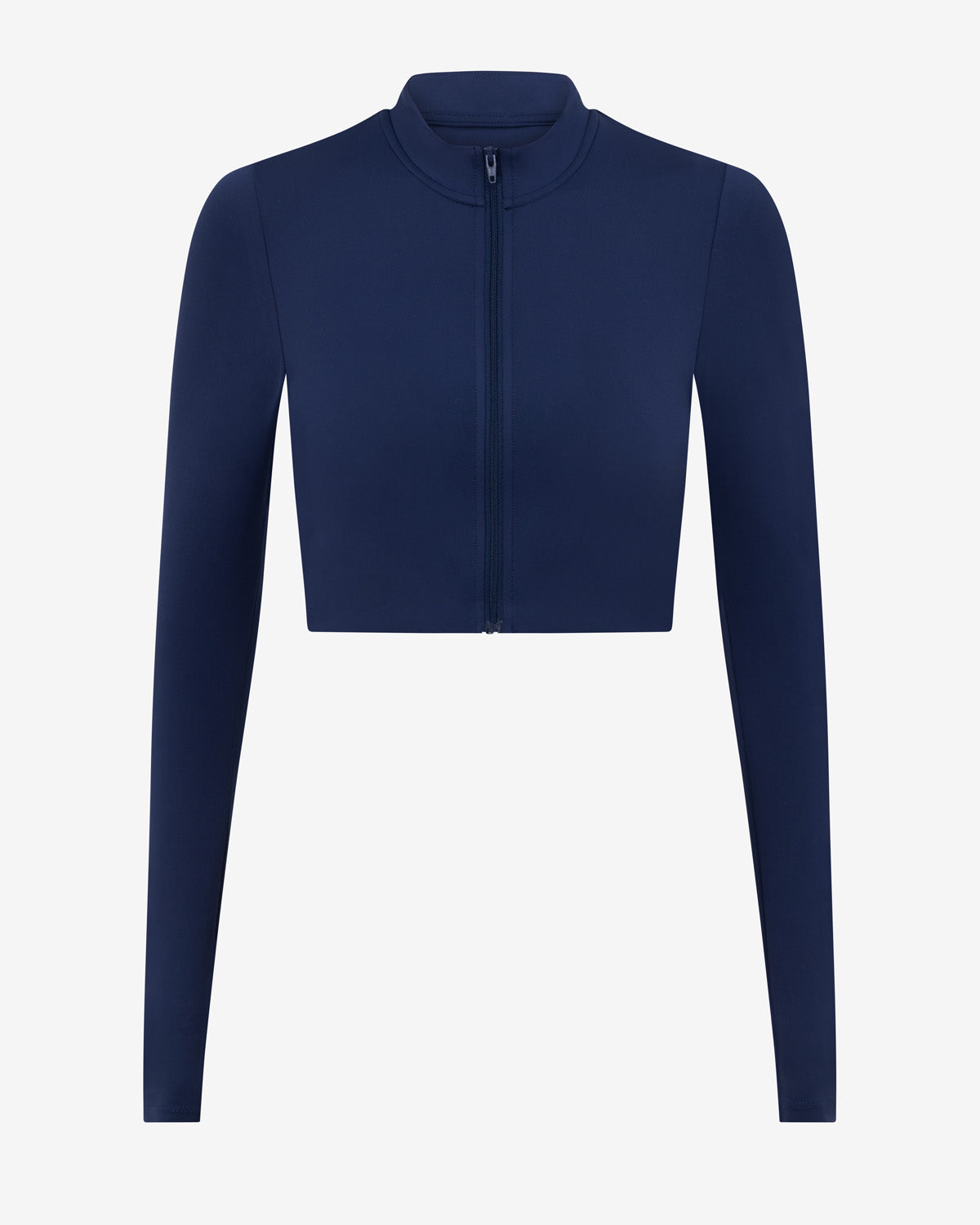 Serenity Cropped Zip Jacket | Navy