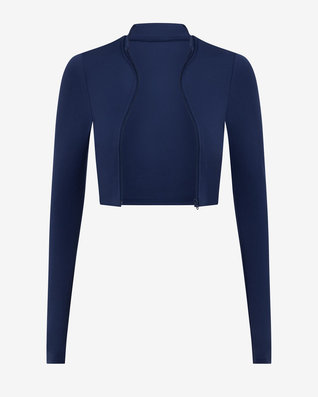 Serenity Cropped Zip Jacket | Navy