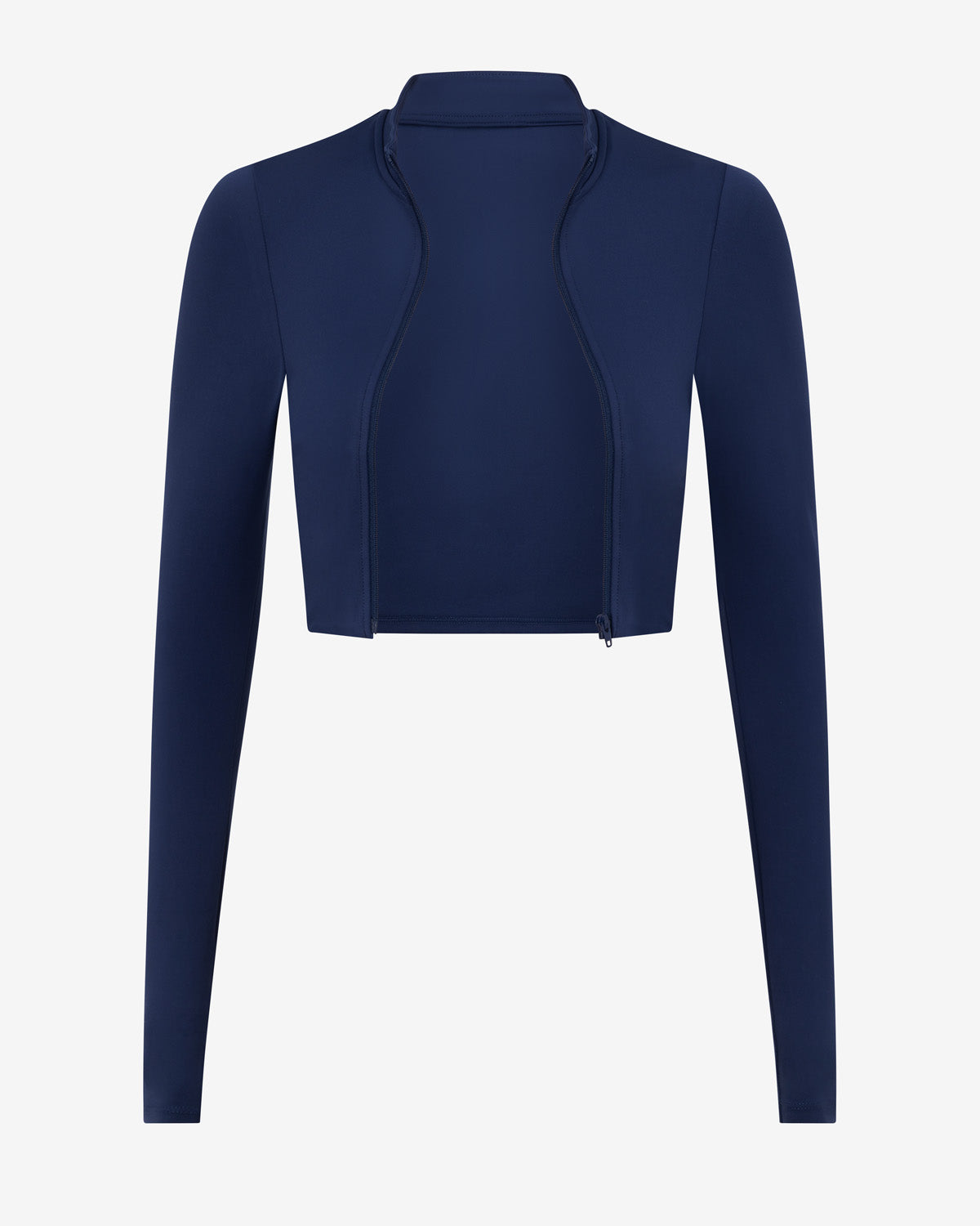 Serenity Cropped Zip Jacket | Navy