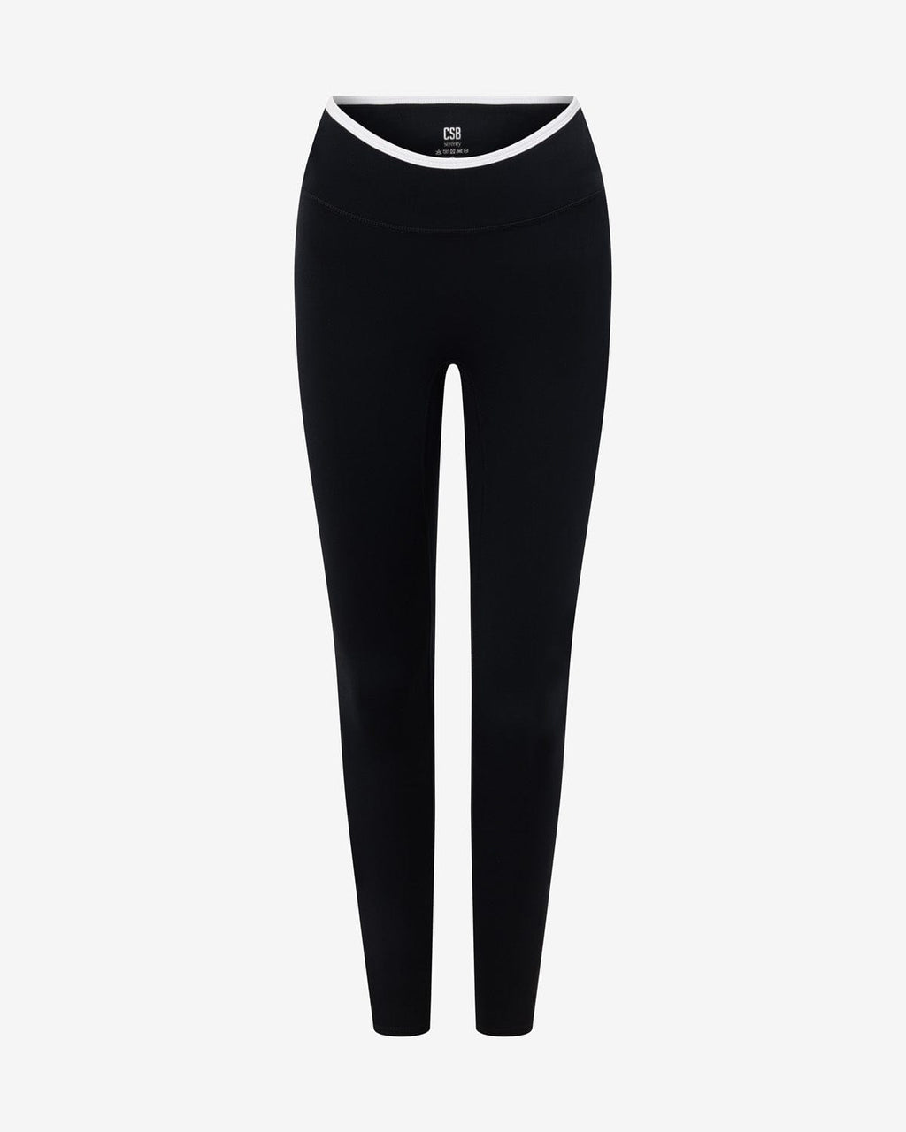 Serenity Dip Leggings | Black Two Tone