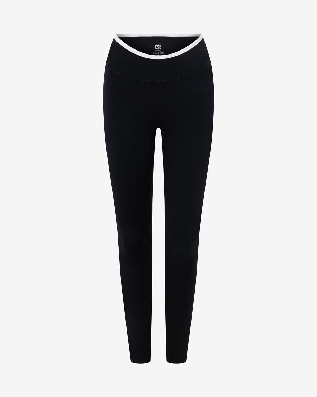 Serenity Dip Leggings | Black Two Tone