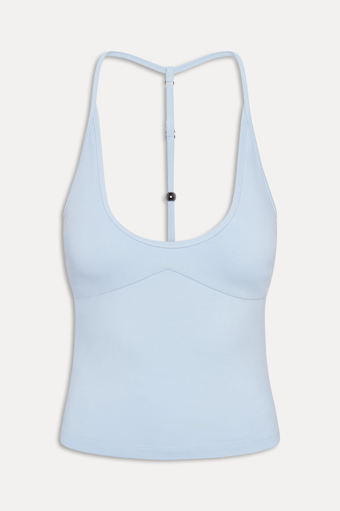 x JENNIE Chantal Cotton Halter Top - Powder Blue
