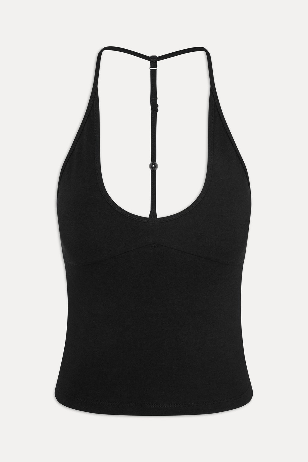 x JENNIE Chantal Cotton Halter Top - Black