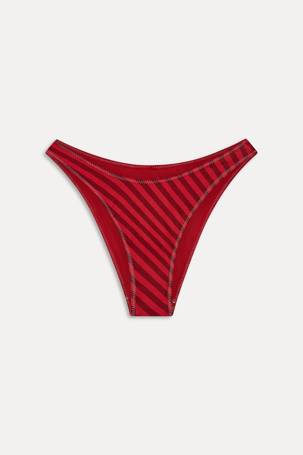 x JENNIE Dove Satin Bikini Bottom - Spring Stripe