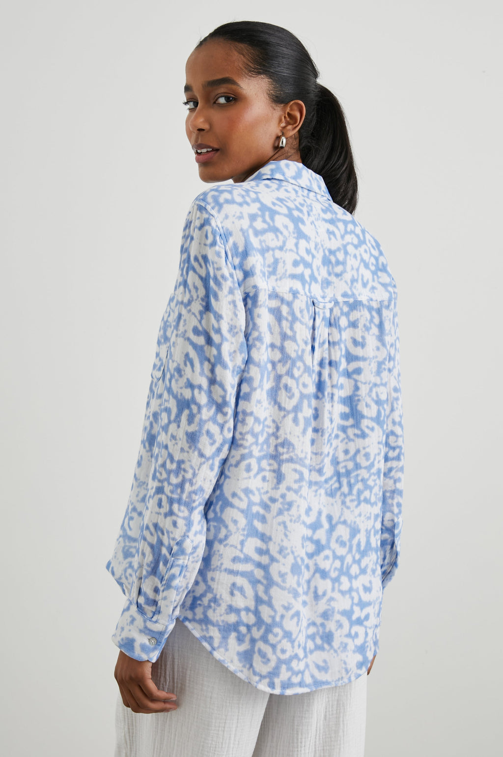 Ellis Shirt - Blue Diffused Cheetah