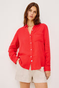 Ellis Shirt - Cherry