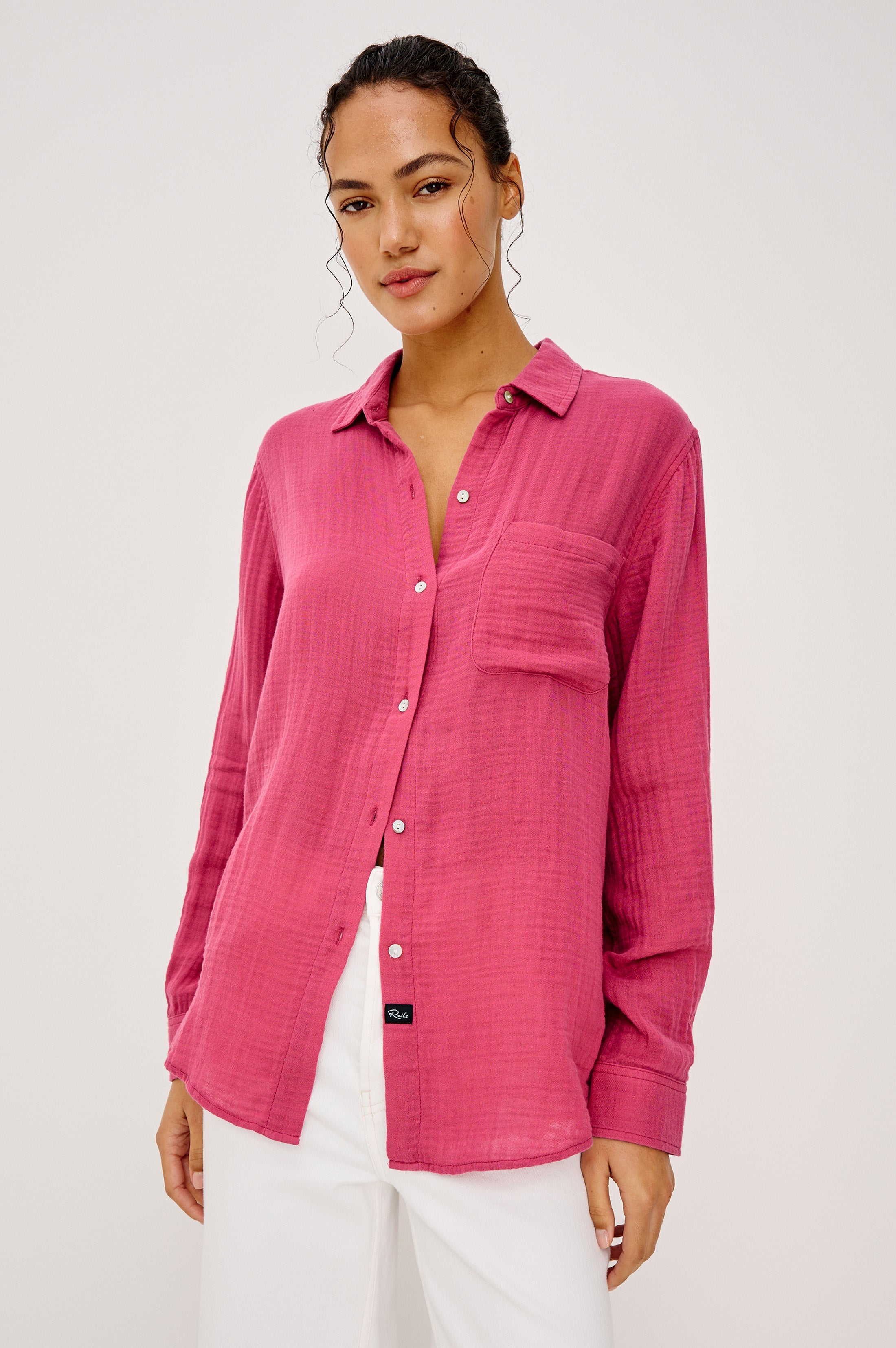 Ellis Shirt - Dark Rose