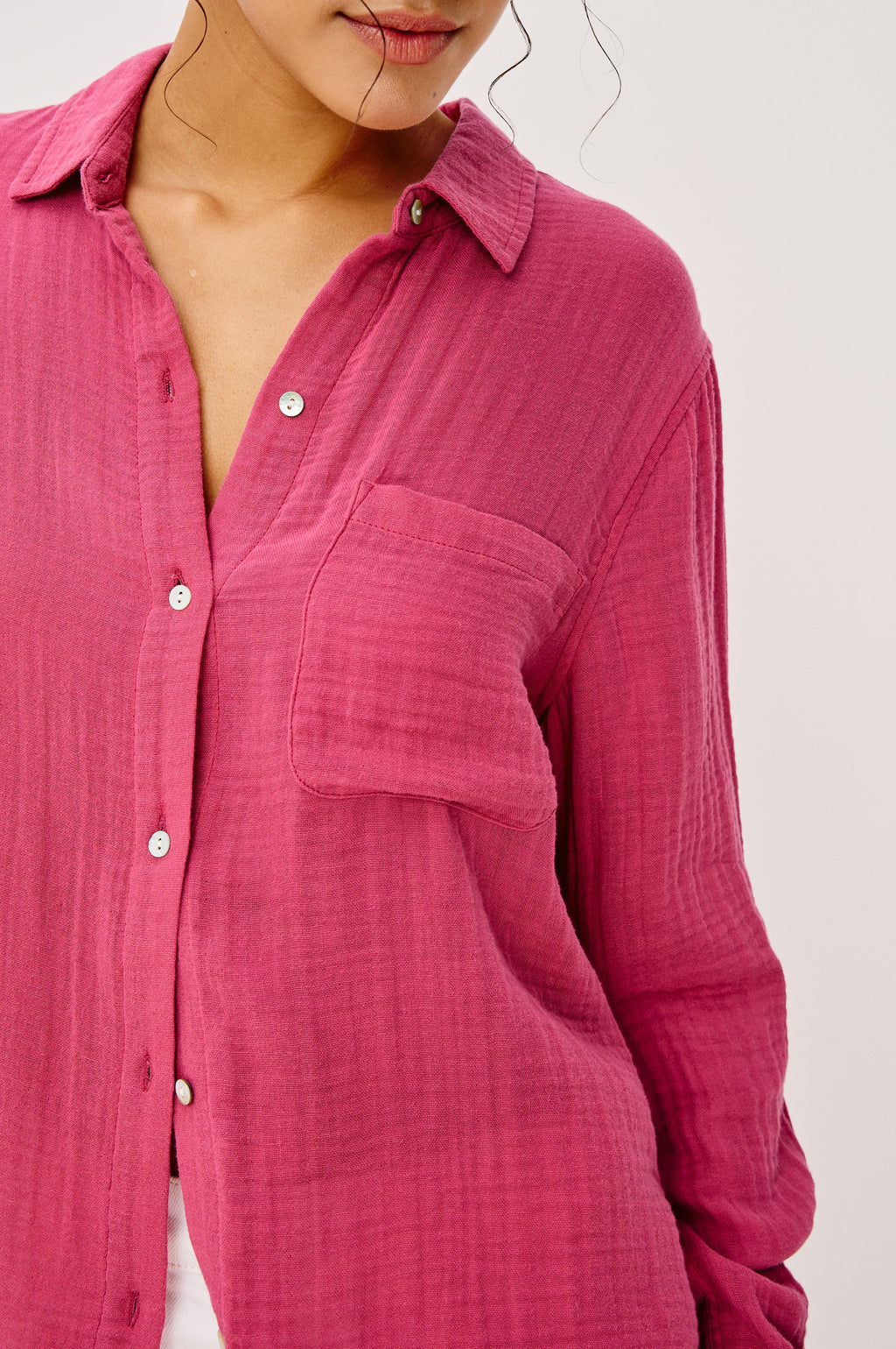 Ellis Shirt - Dark Rose
