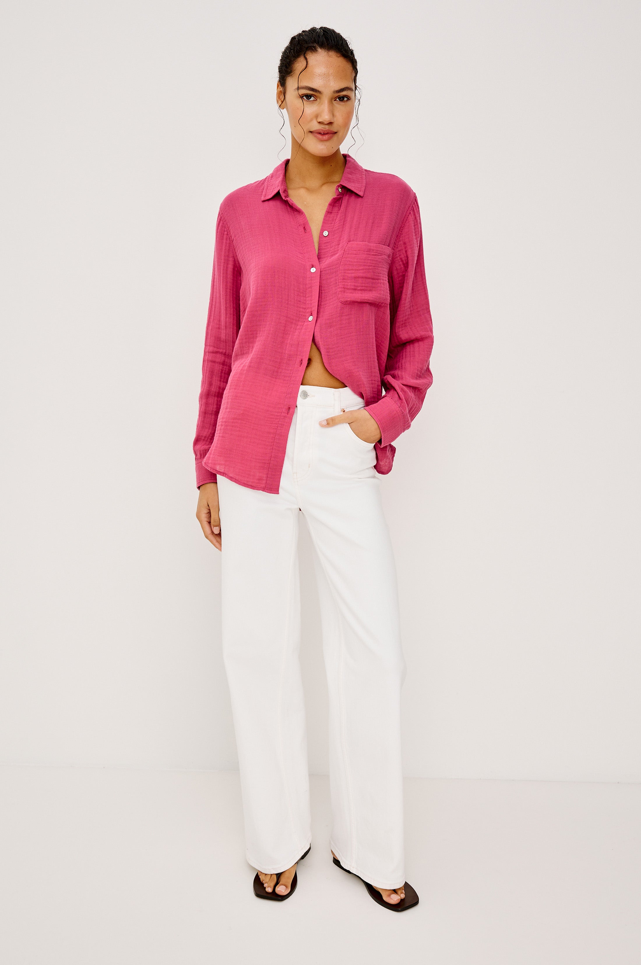 Ellis Shirt - Dark Rose