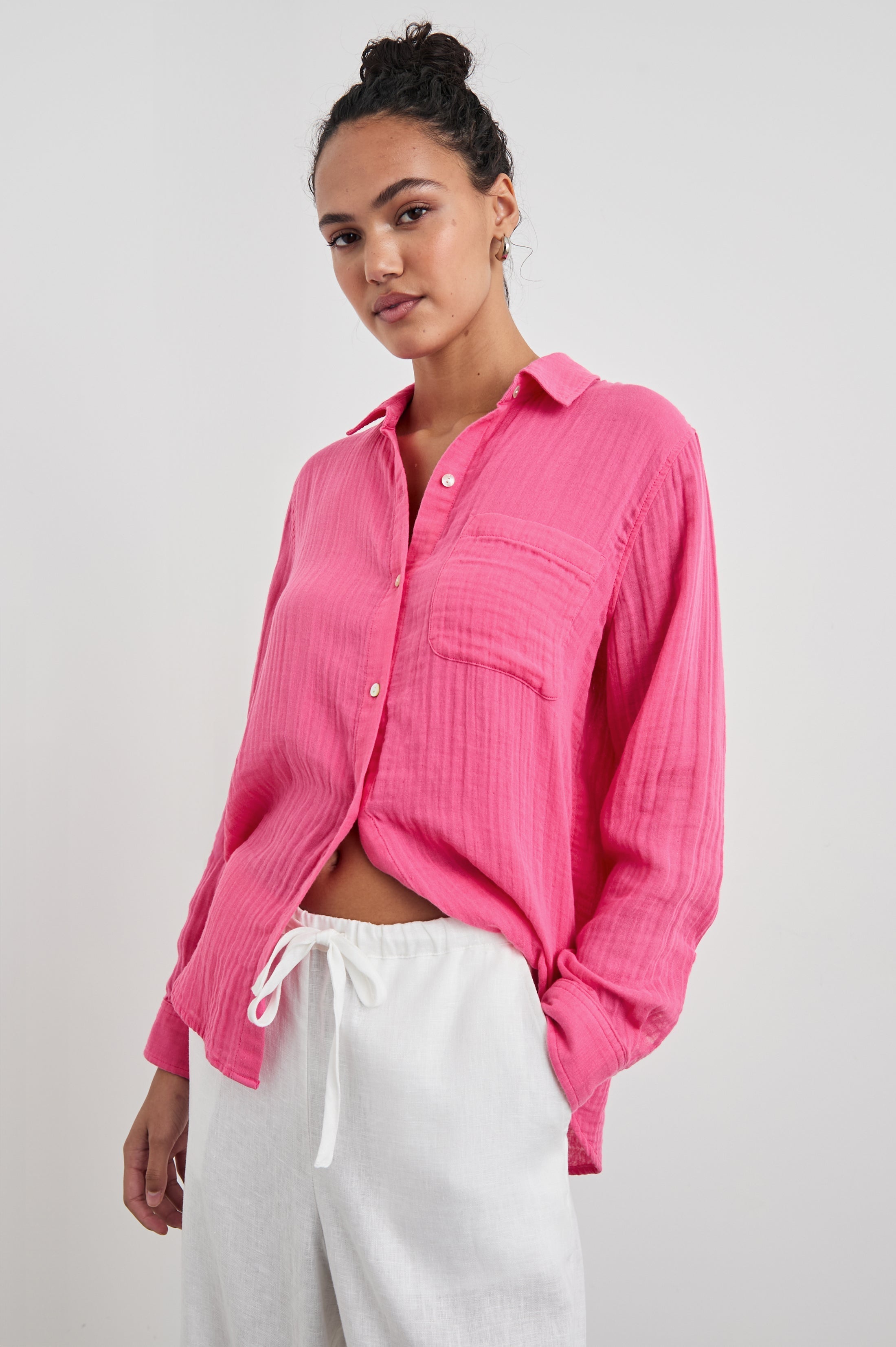 Ellis Shirt - Hibiscus