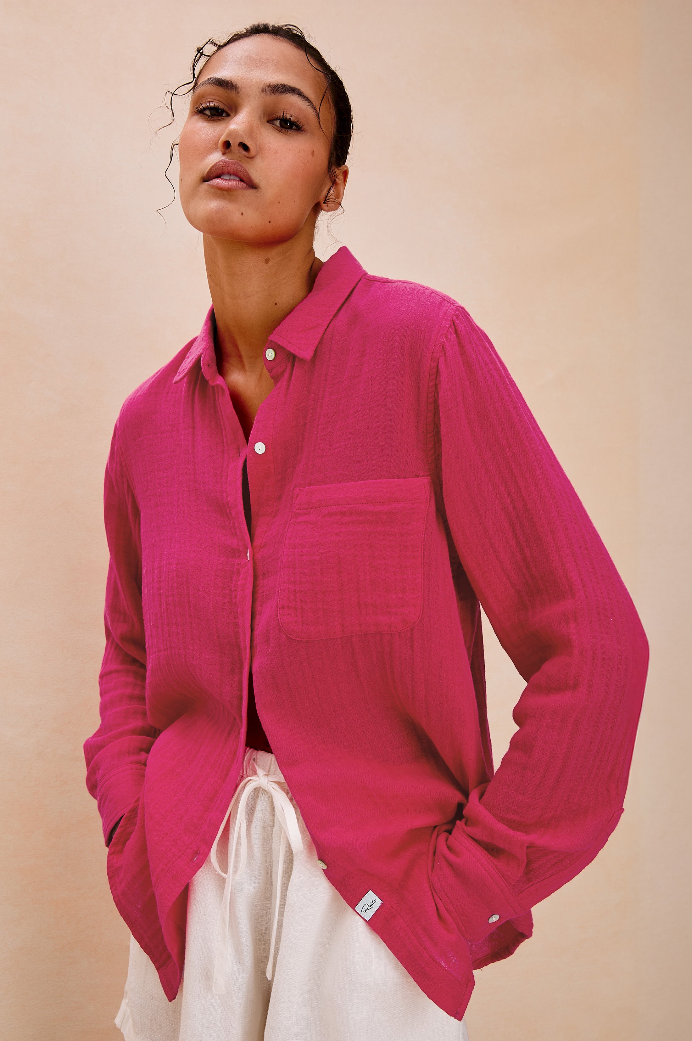 Ellis Shirt - Raspberry