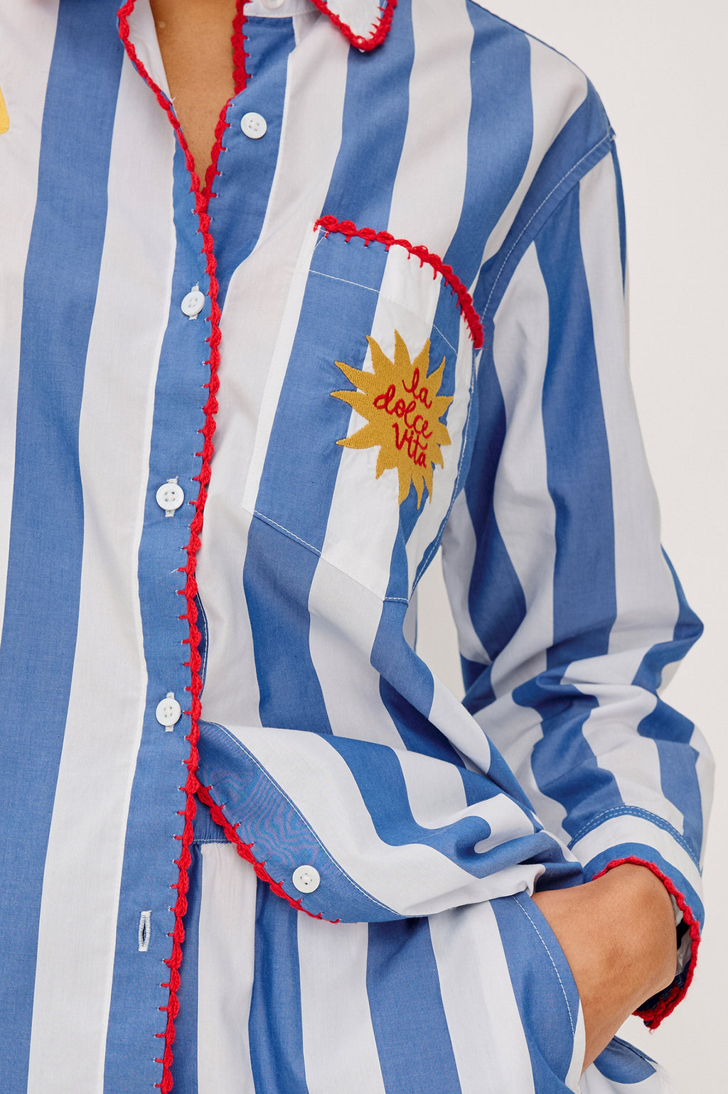 Rails X Giadzy Elsa Shirt - Dolce Vita Embroidery