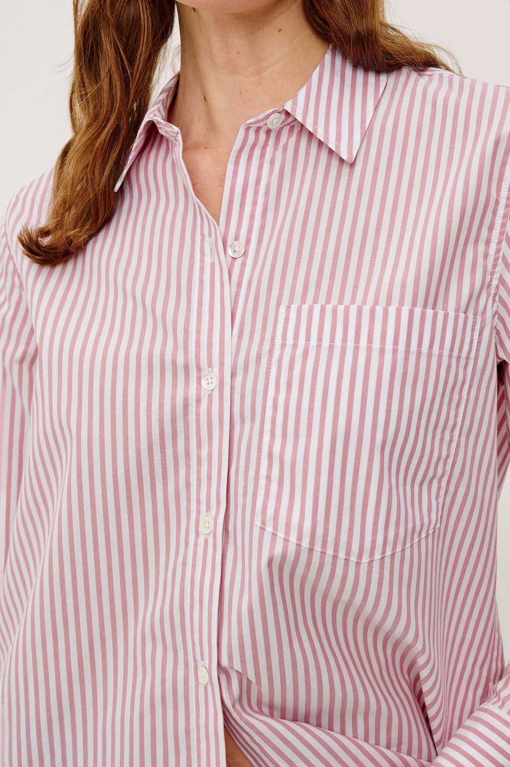 Elsa Shirt - Rose Stripe