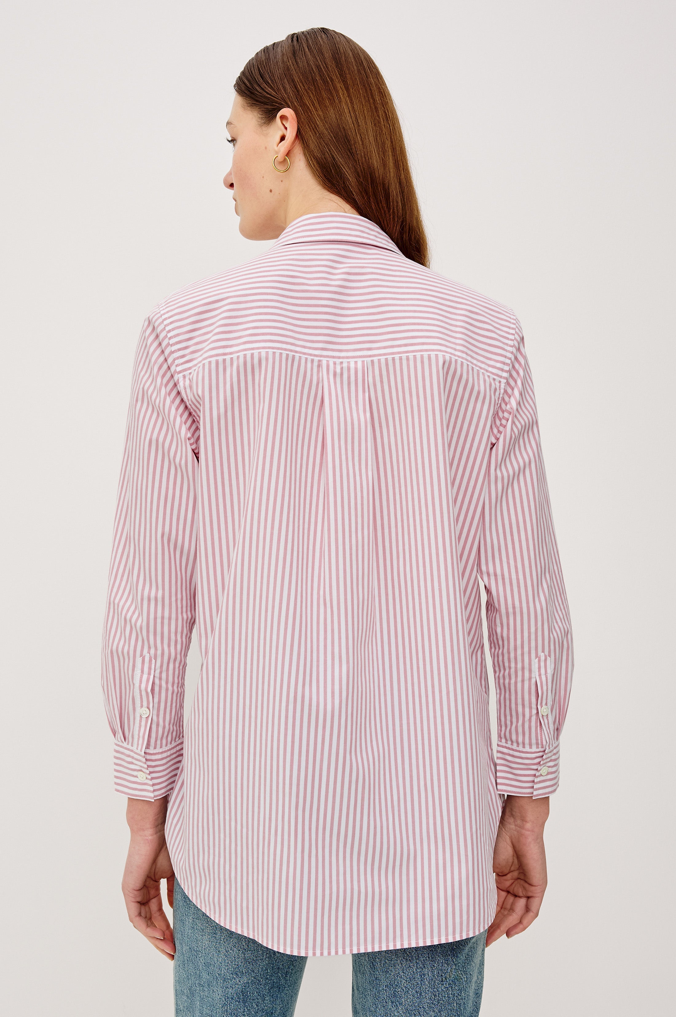 Elsa Shirt - Rose Stripe
