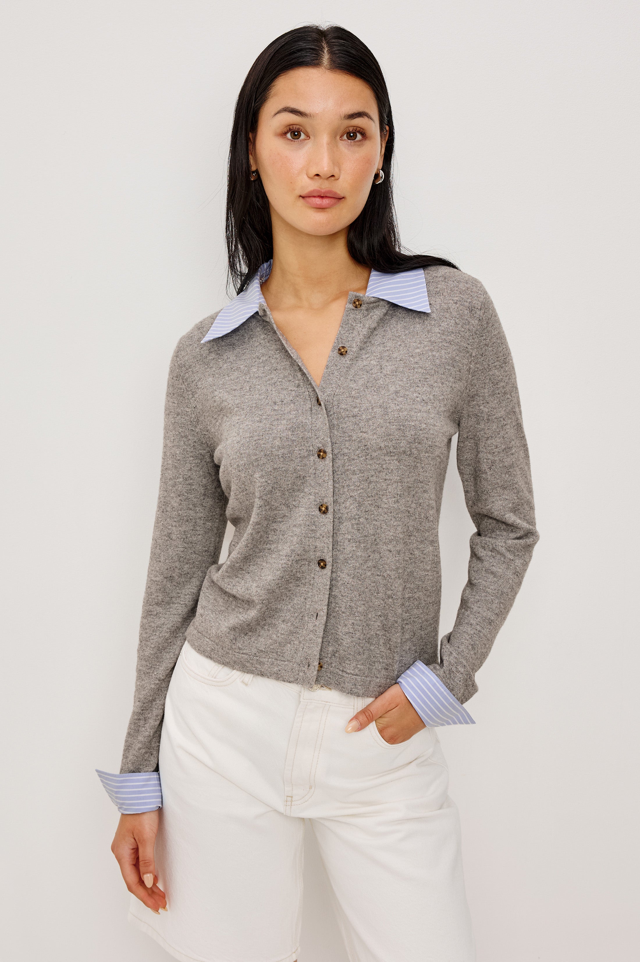 Eryn Cardigan - Heather Grey