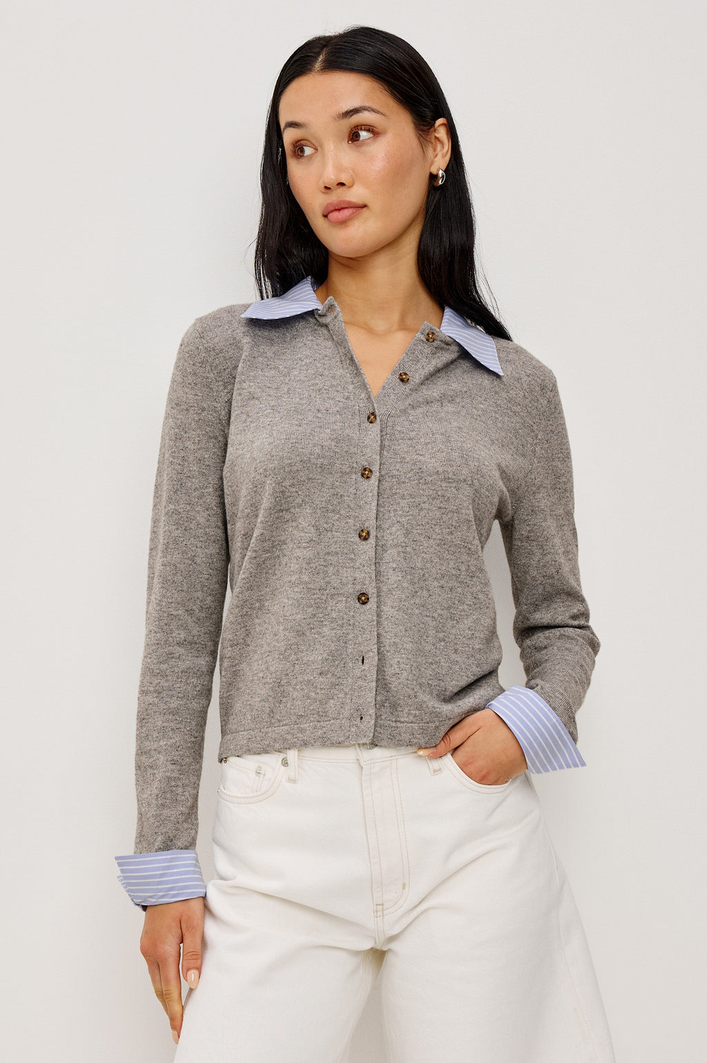 Eryn Cardigan - Heather Grey