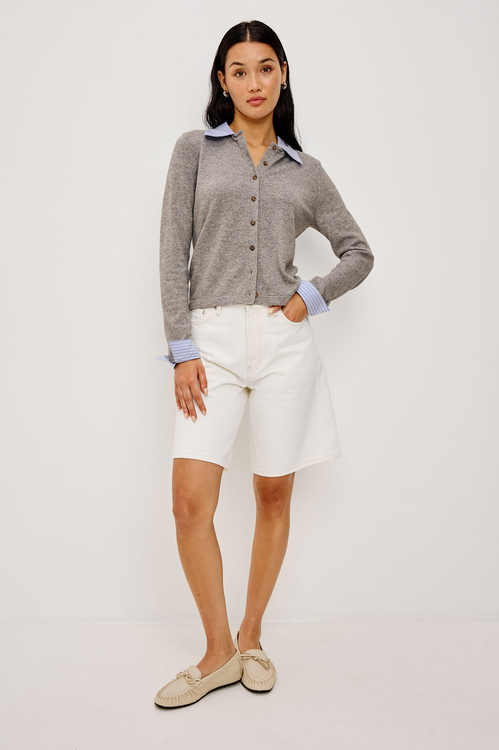 Eryn Cardigan - Heather Grey