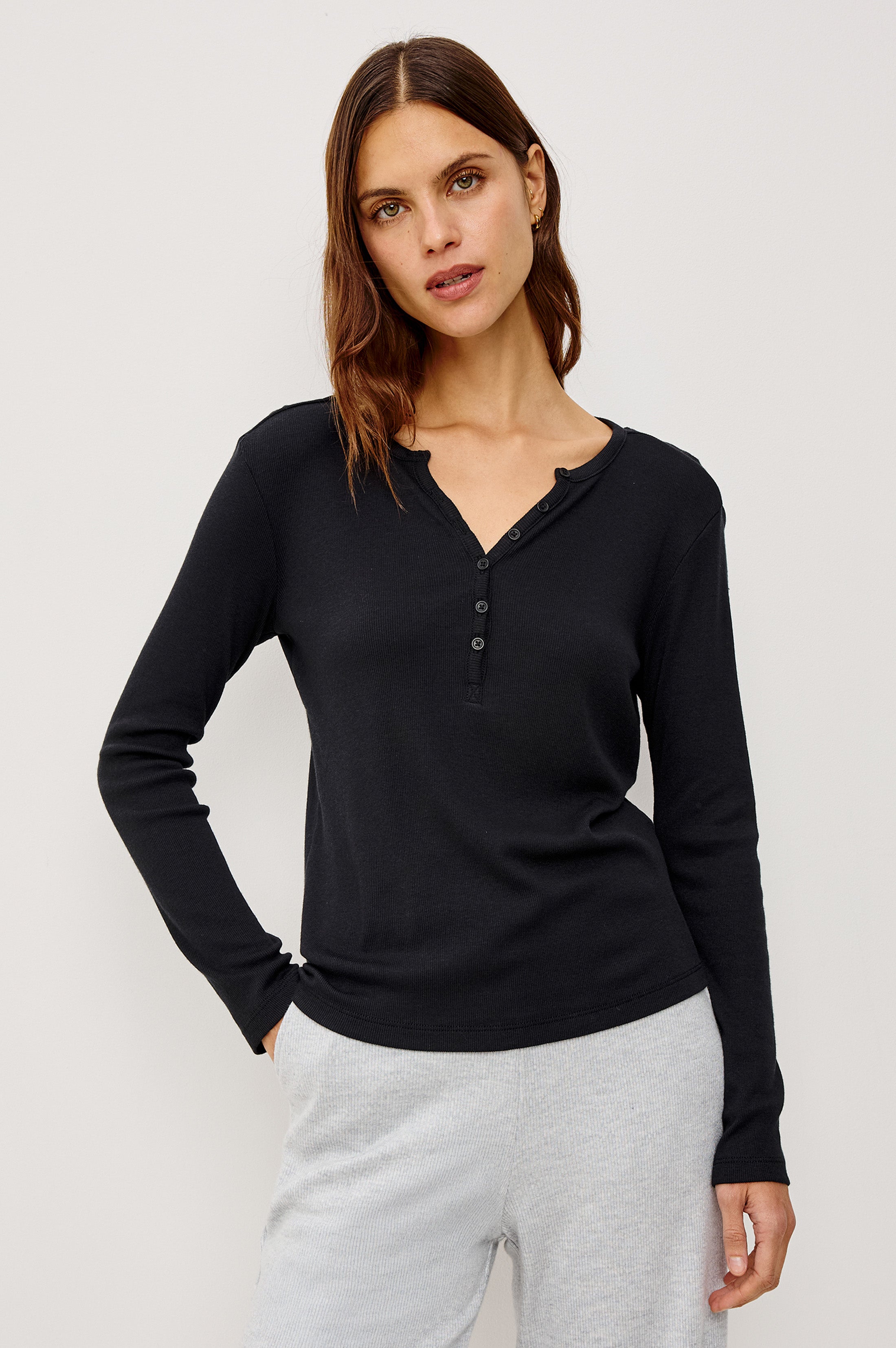 Lounge Henley - Black