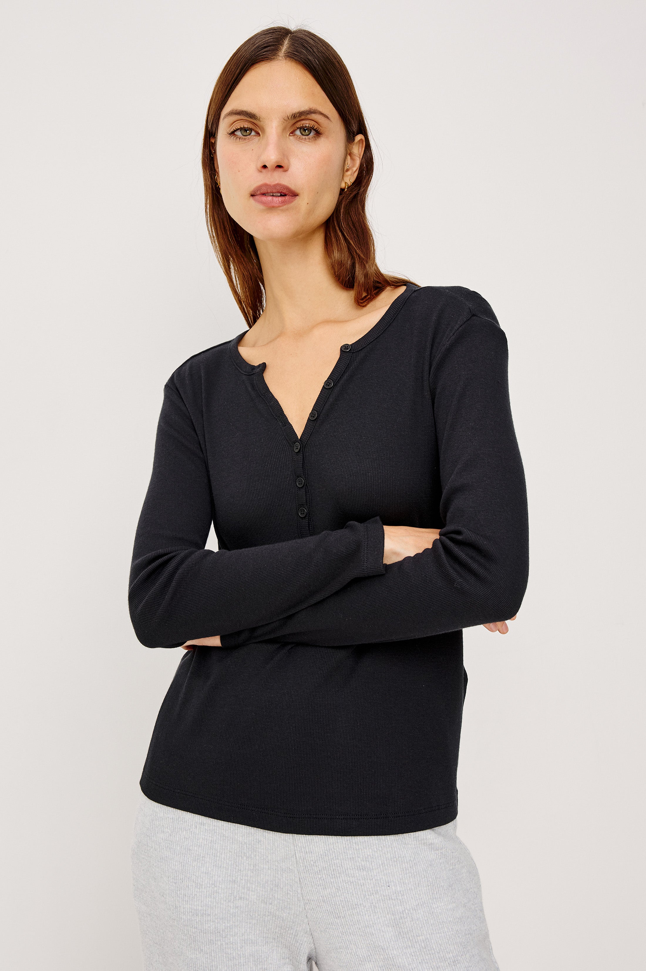 Lounge Henley - Black
