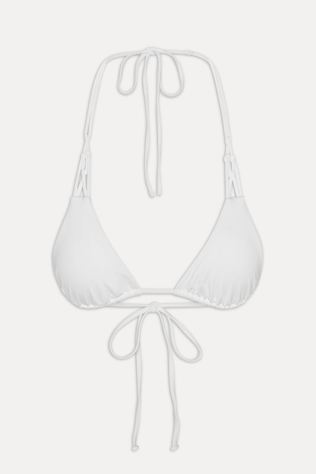 x JENNIE Encore Triangle Bikini Top - Optic White