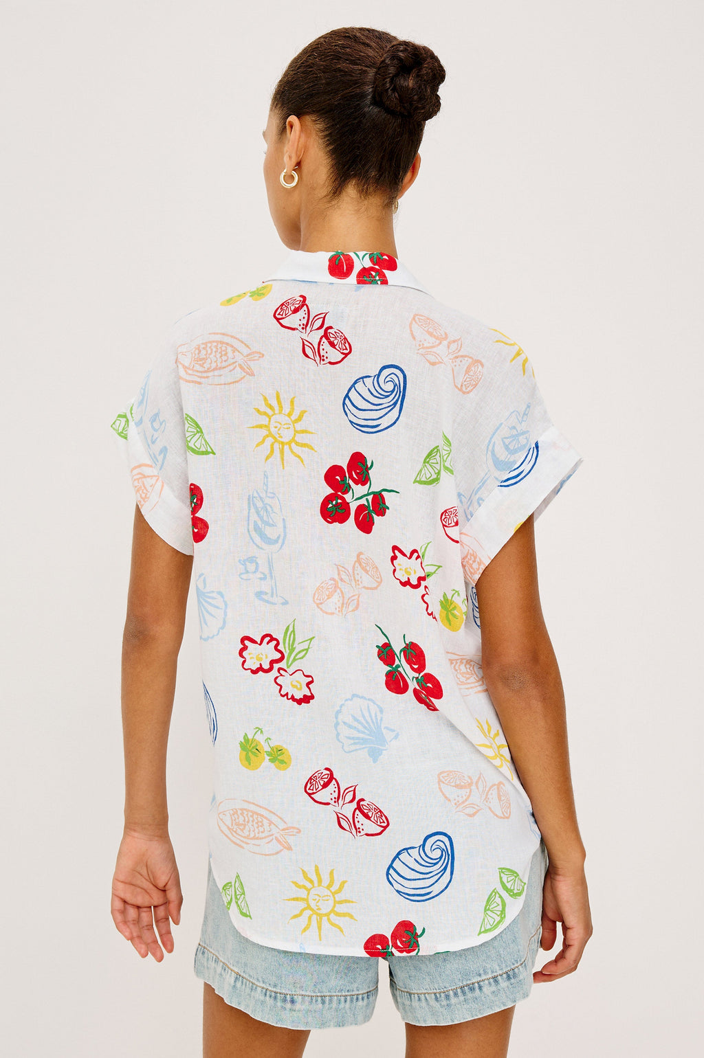 Rails X Giadzy Farrah Shirt - White Antipasti