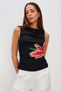 Fete Top - Peach Lily