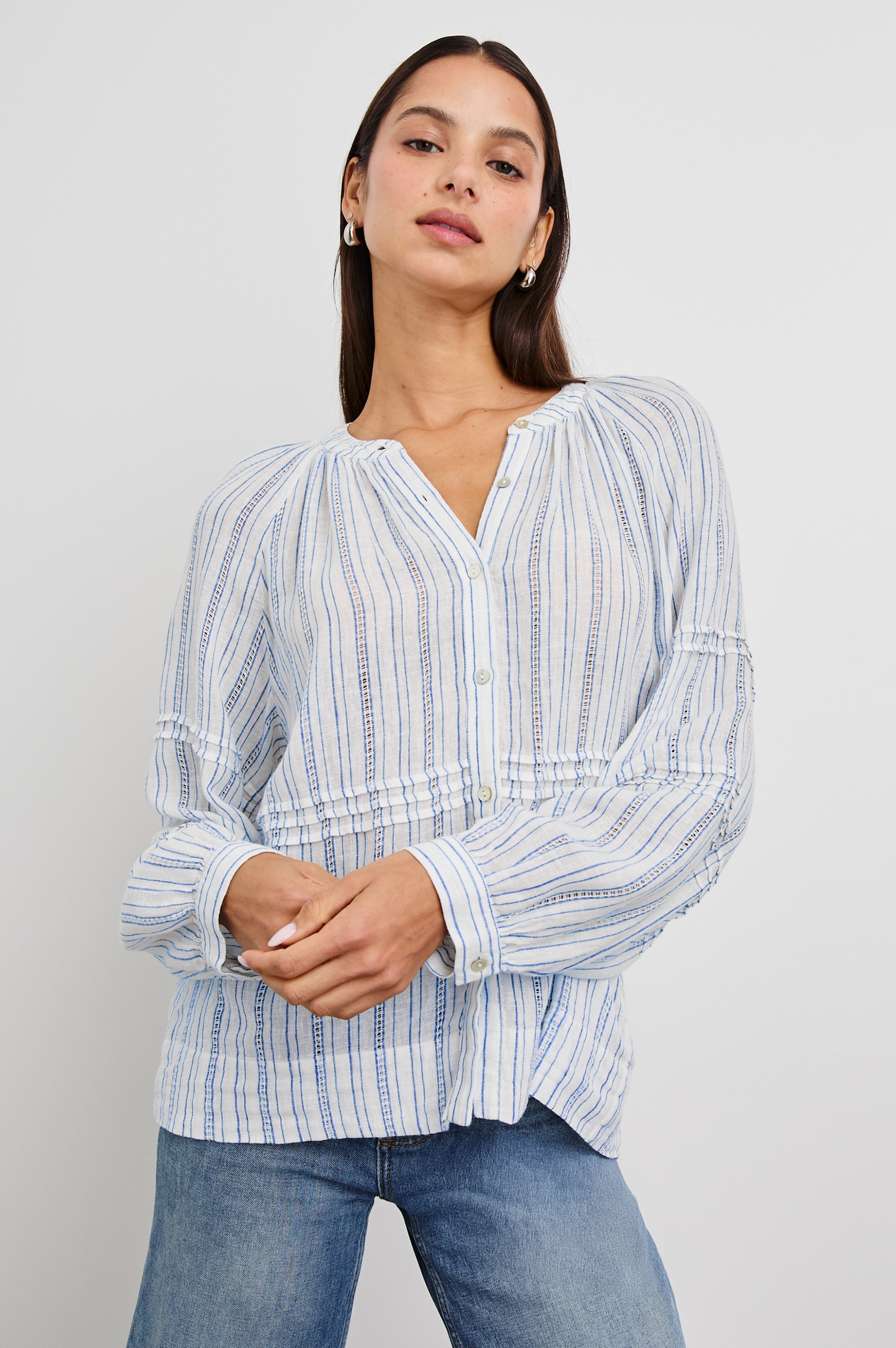 Frances Top - Sonoma Stripe