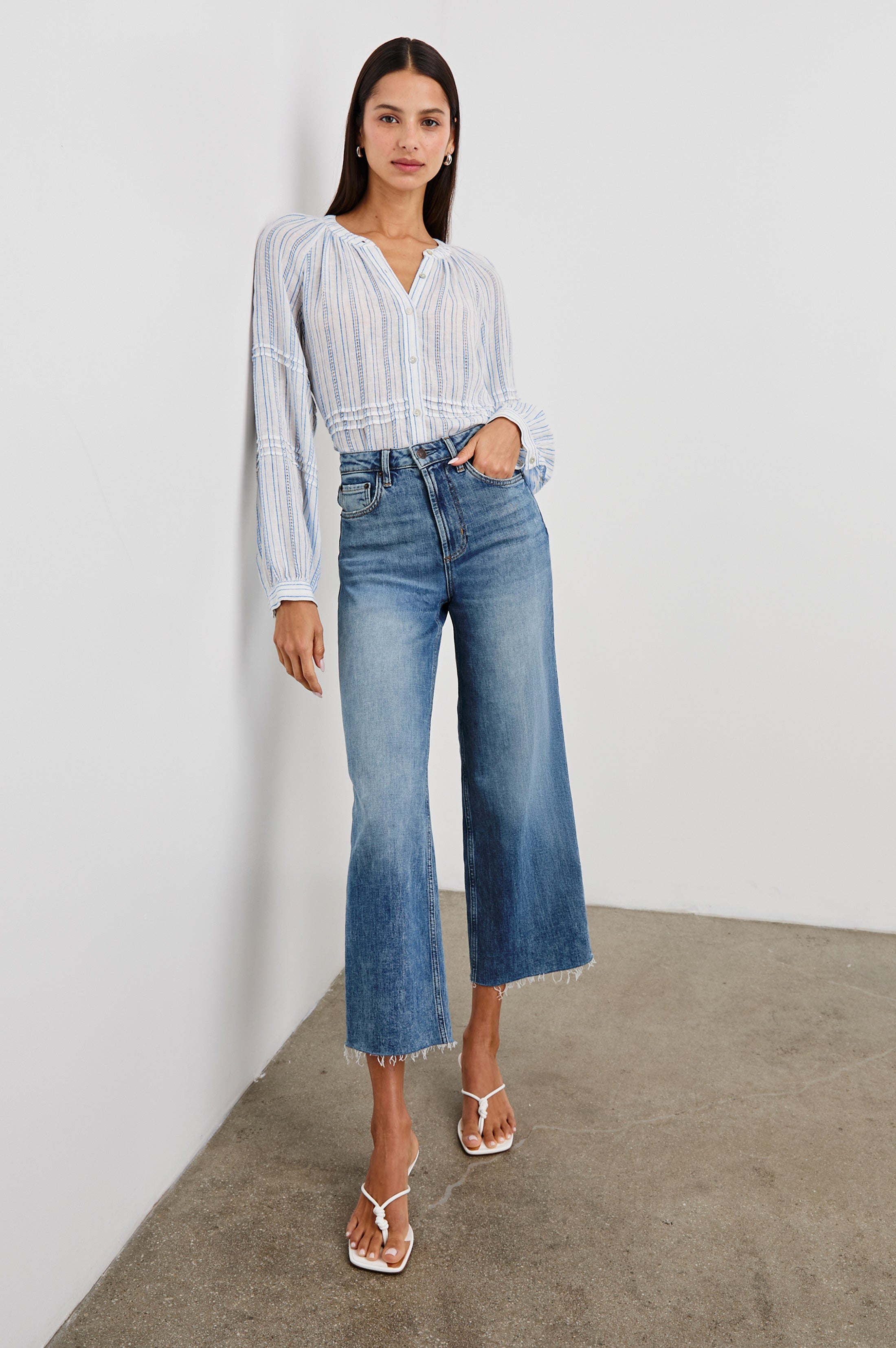 Frances Top - Sonoma Stripe