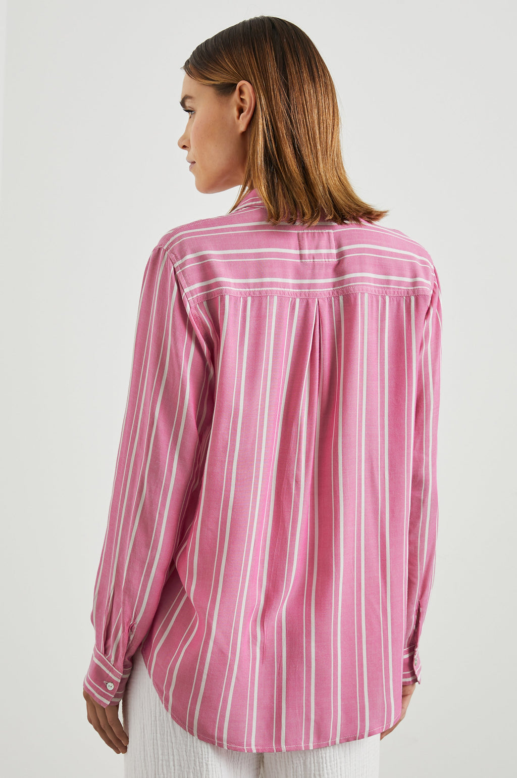 Gaia Shirt - Berry Stripe