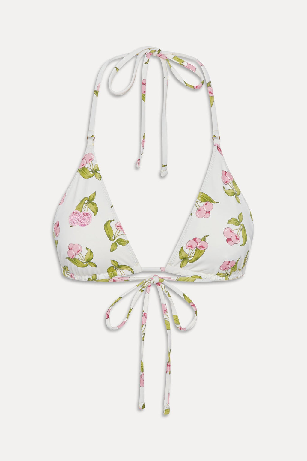 Grace Beaded Triangle Bikini Top - Cherry Picked