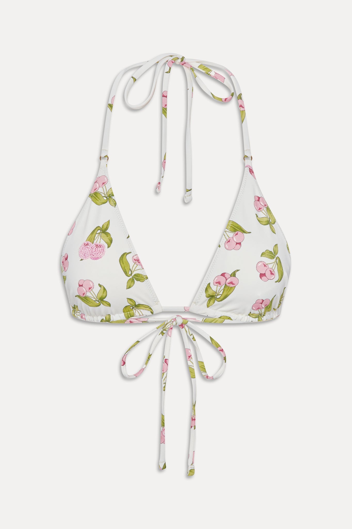 Grace Beaded Triangle Bikini Top - Cherry Picked