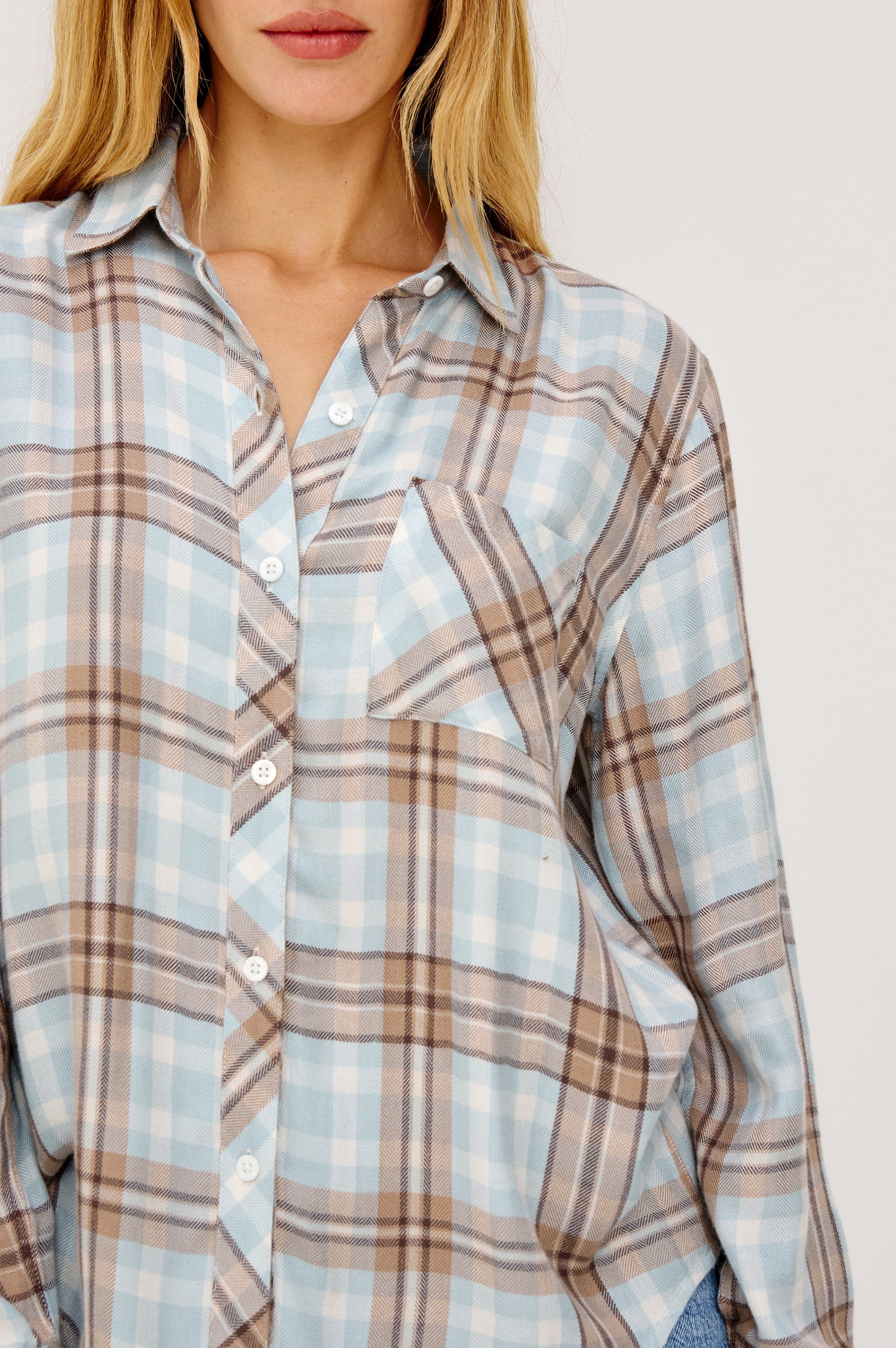 Hunter Shirt - Chambray Ivory Dune