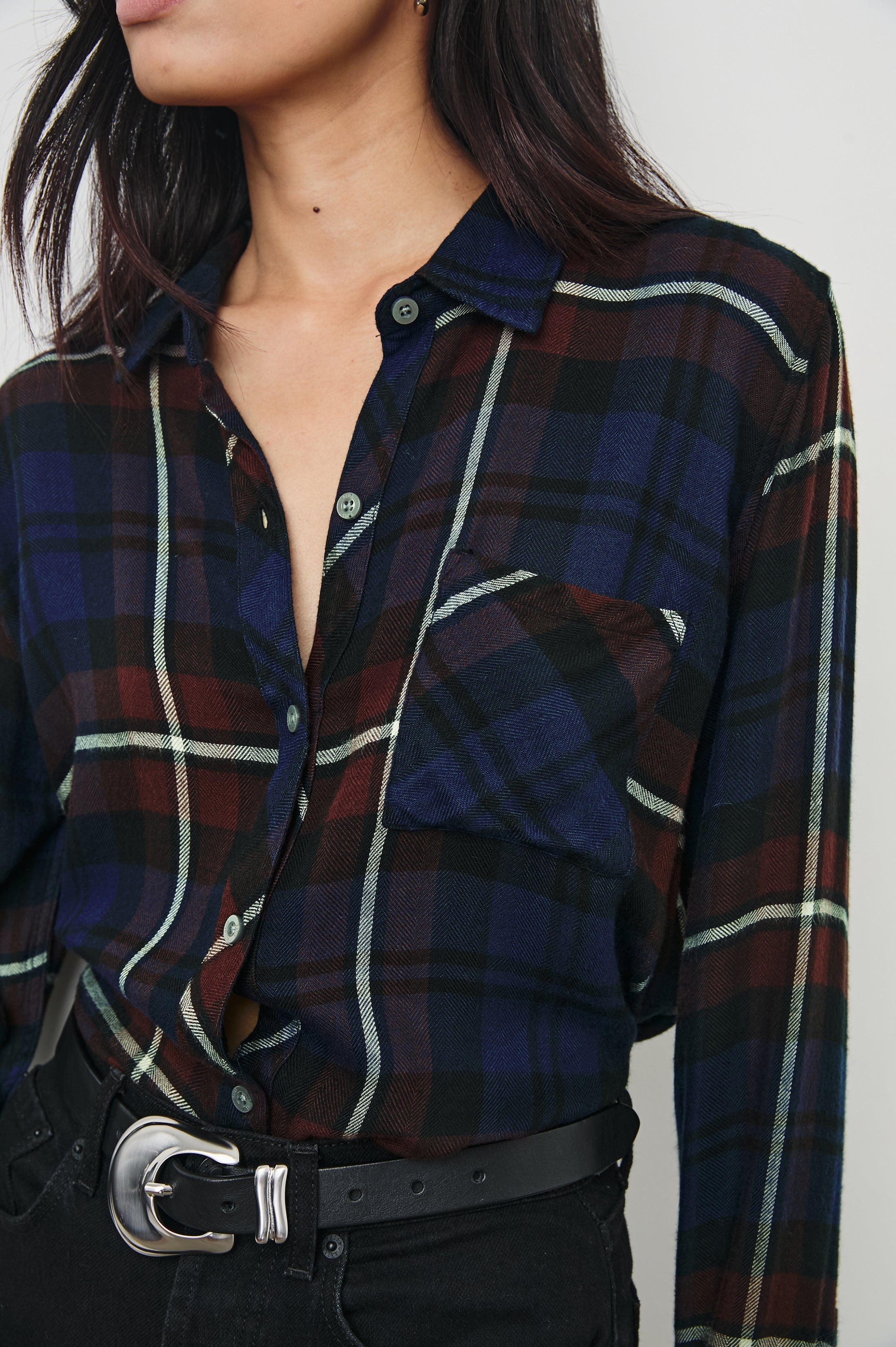 Hunter Shirt - Chestnut Birch Navy
