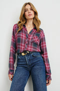 Hunter Shirt - Dusty Mauve Evergreen