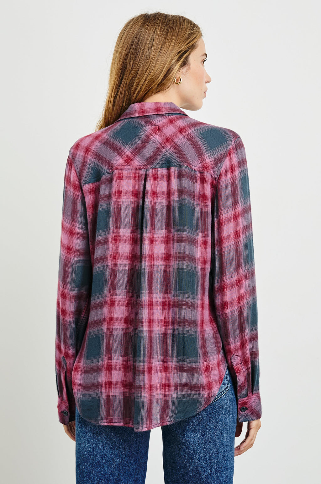 Hunter Shirt - Dusty Mauve Evergreen