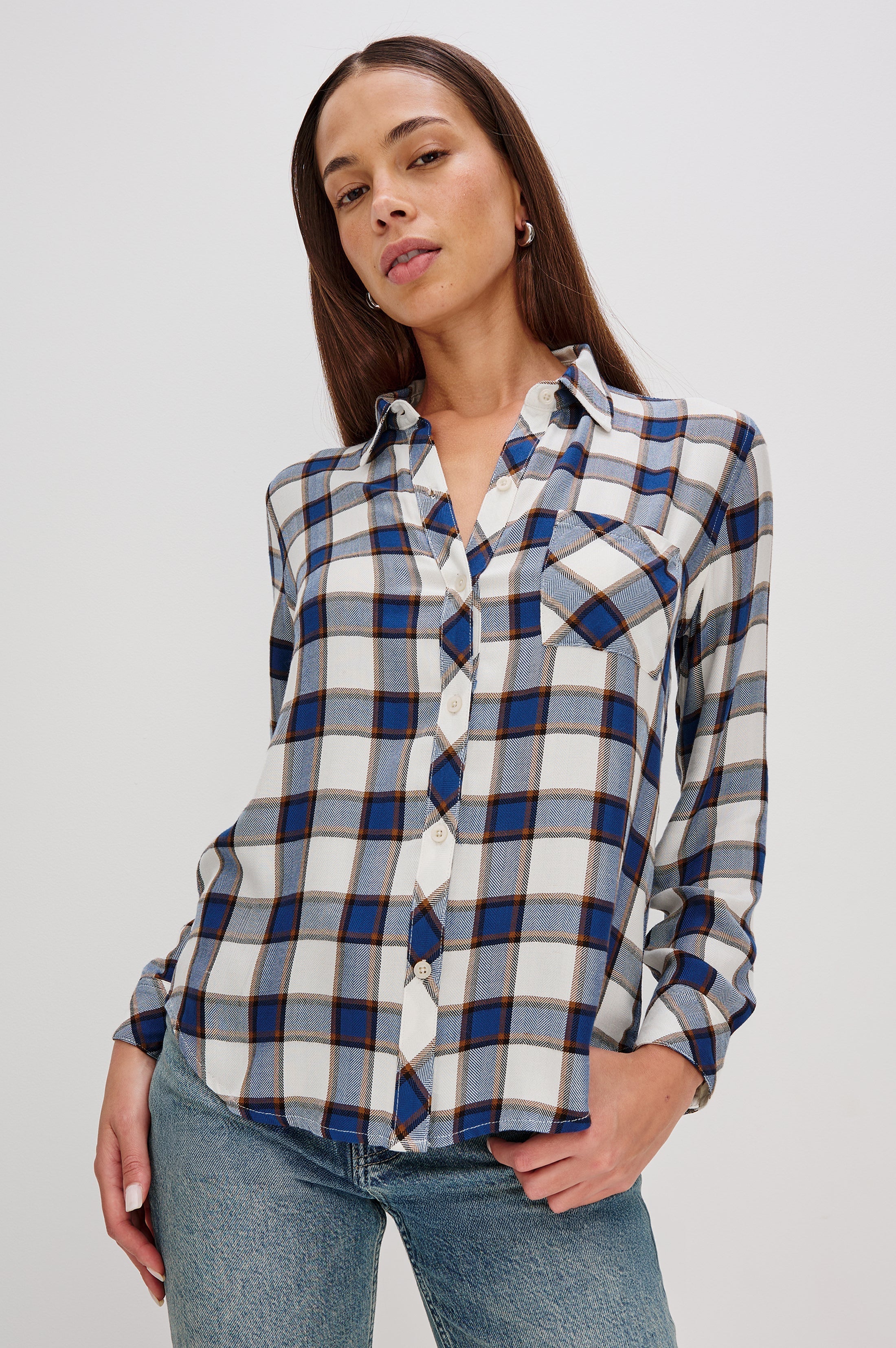 Hunter Shirt - Golden Cobalt