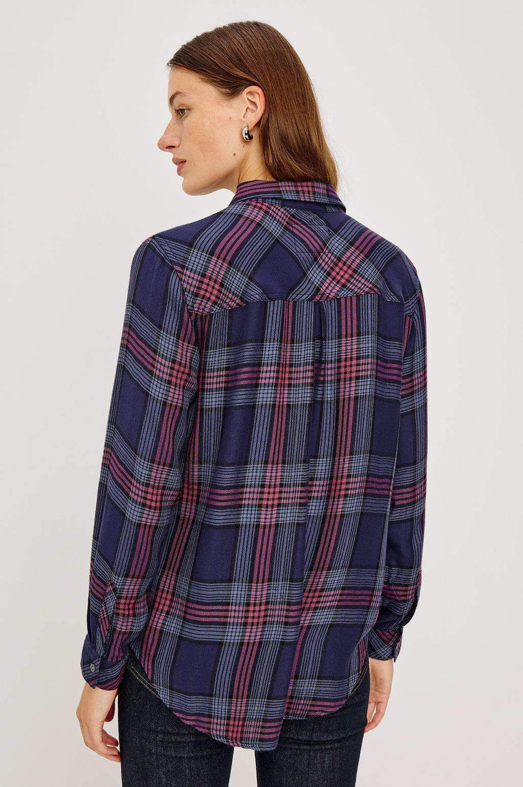 Hunter Shirt - Navy Rose Astor
