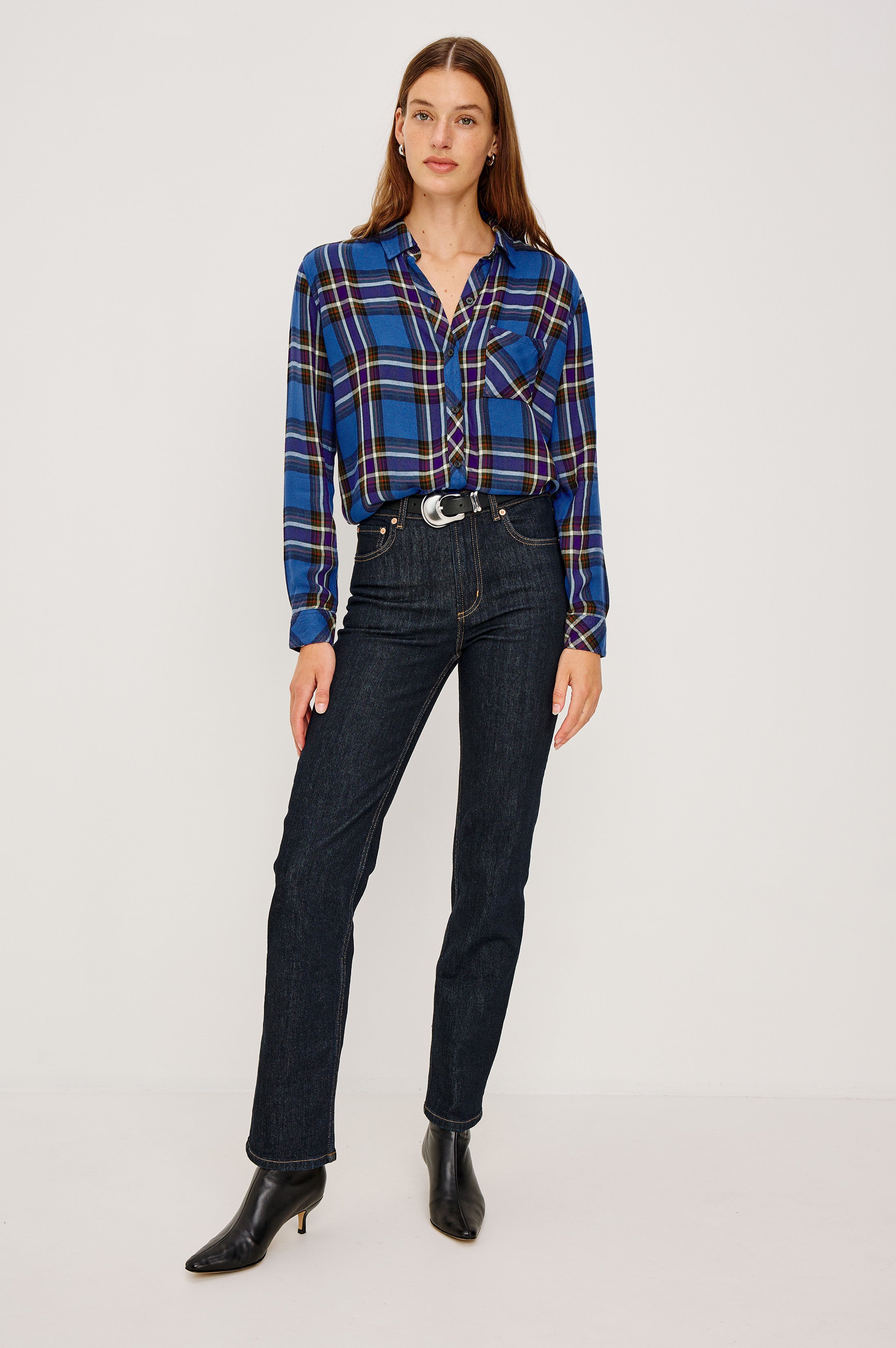 Hunter Shirt - Sapphire Indigo