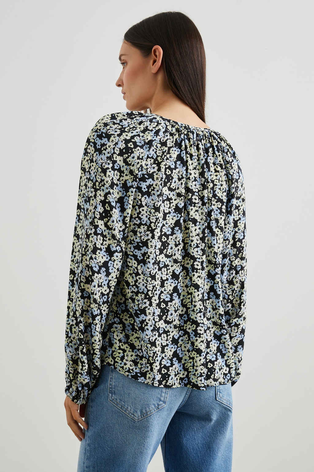 Indi Top - Midnight Meadow Floral