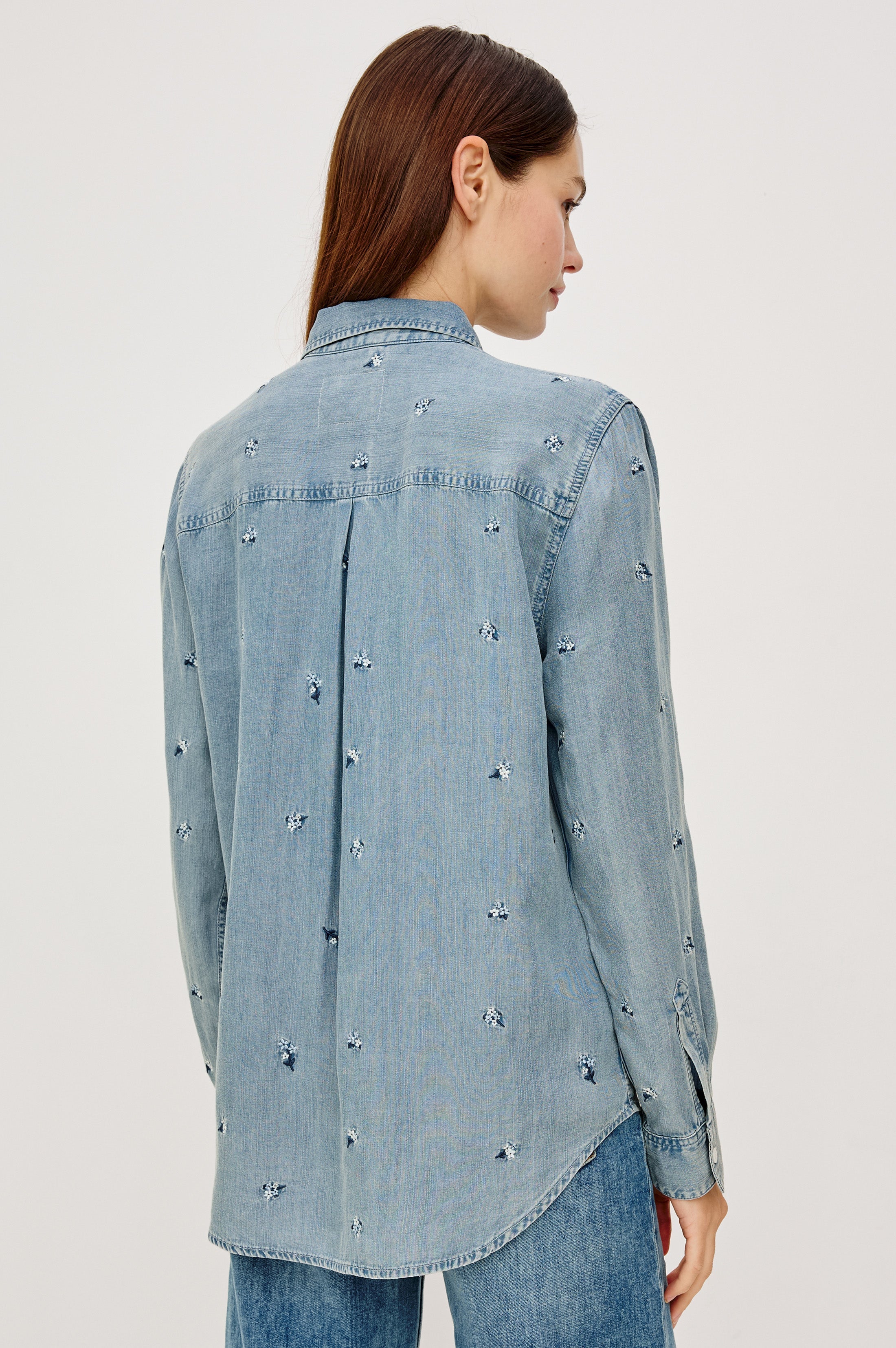 Ingrid Shirt - Blue Blossoms