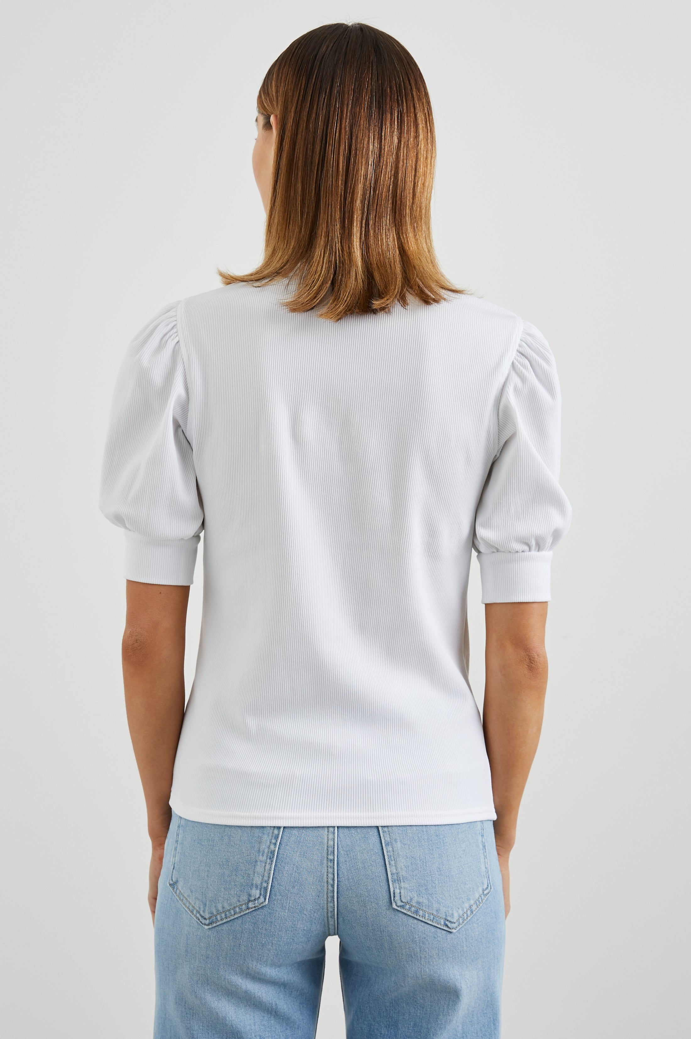 Jewel Top - White Rib